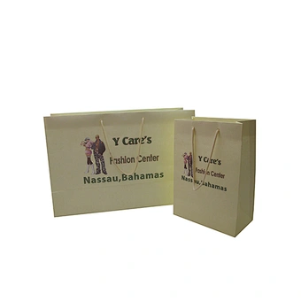 Wholesale Eco-Friendly White Kraft Paper Bag with Custom Design
