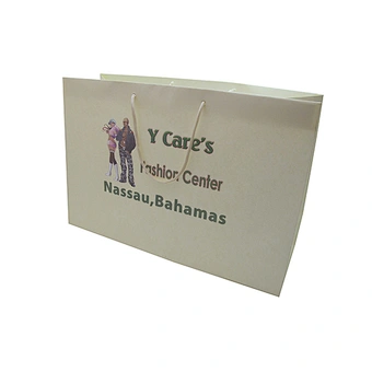 Wholesale Eco-Friendly White Kraft Paper Bag with Custom Design